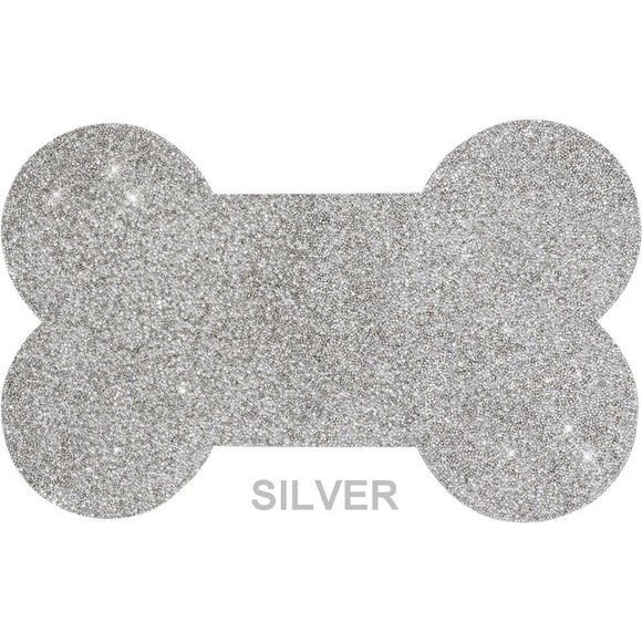 NEW Sparkling Bling Swarovski Crystal Rhinestone Stainless Pet Placemat … - Picture 9 of 14